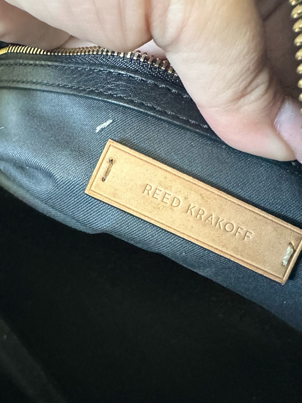 Reed Krakoff Black Leather Shoulder Bag - Picture 8 of 8